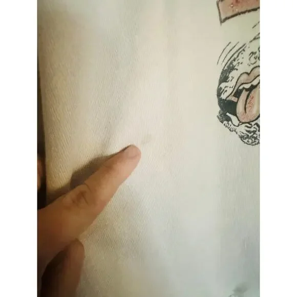 DAYDREAMER White Rolling Stones Here Comes The Stones Oversized Sweatshirt L - Picture 7 of 10